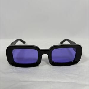 Brand New Square-Frame Sunglasses w/ Blue Lenses